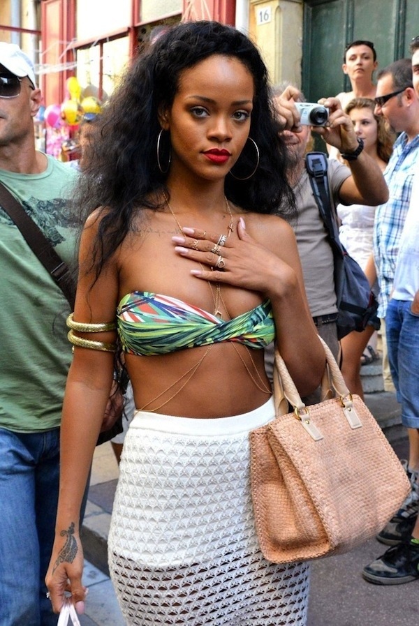 Rihanna\u0026#39;s Prada Madras leather tote bag | foxyroxy  
